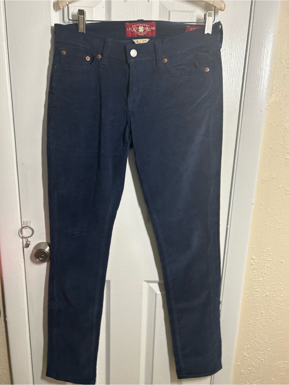 Lucky Brand Zoe Skinny Jeans Womens Sz 8/29 Dark Wash Stretch Skinny Leg Denim